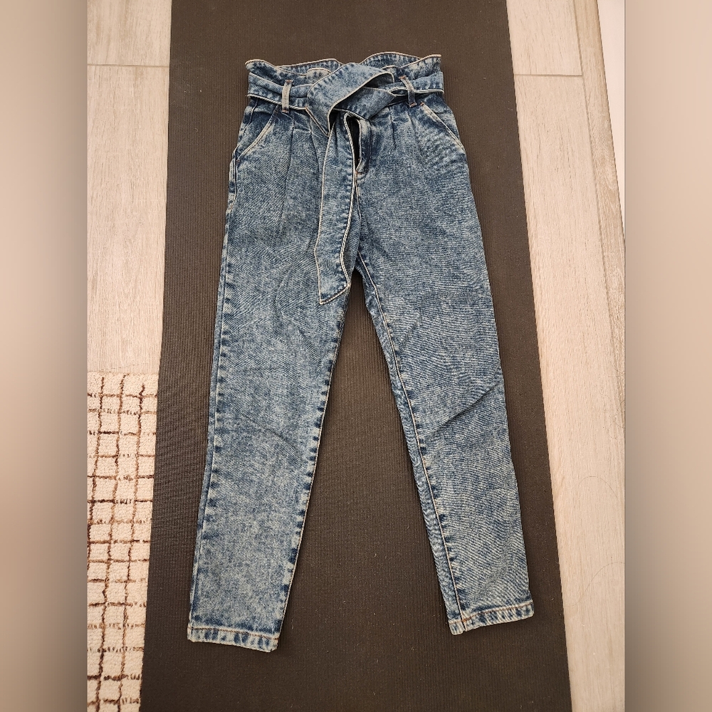 SEZANE Austin Jeans, paperbag waist, US 2/FR 34